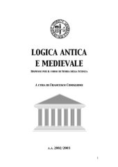 book Logica antica e medievale. Dispense per il corso di Storia della Scienza