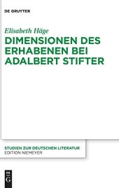 book Dimensionen des Erhabenen bei Adalbert Stifter