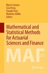 book Mathematical and statistical methods for actuarial sciences and finance : MAF 2022