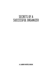 book Secrets of a Successful Organizer