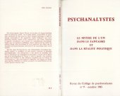 book Le myth de l'Un dans le fantasme et dans la realité politique