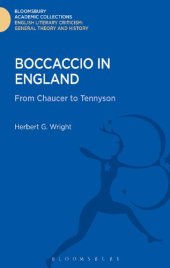 book Boccaccio in England: From Chaucer to Tennyson