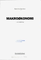 book Makroøkonomi: en innføring