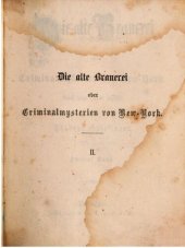 book Die alte Brauerei oder Criminalmysterien von New-York