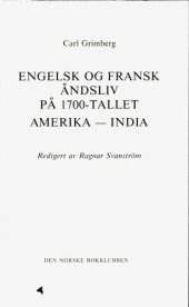 book Engelsk og fransk åndsliv på 1700-tallet, Amerika, India