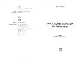 book Explicações da poesia de Hölderlin