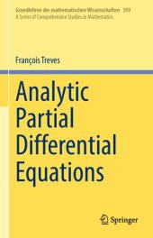 book Analytic Partial Differential Equations