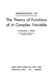 book The Theory of Functions of A Complex Variable