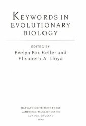 book Keywords in Evolutionary Biology