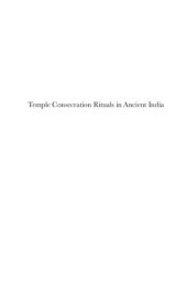 book Temple Consecration Rituals in Ancient India: Text and Archaeology