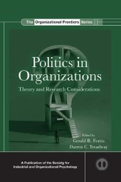 book Politics in Organizations: Theory and Research Considerations