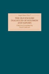 book The Old English Dialogues of Solomon and Saturn