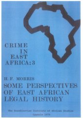 book Some perspectives of East African legal history