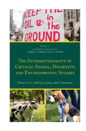 book The Intersectionality of Critical Animal, Disability, and Environmental Studies: Toward Eco-ability, Justice, and Liberation