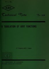 book A TABULATION OF AIRY FUNCTIONS