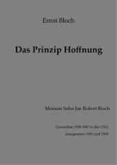 book Das Prinzip Hoffnung