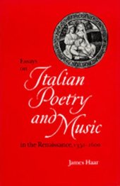 book Essays on Italian Poetry and Music in the Renaissance, 1350-1600