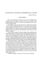 book Le dialecte turc de la Macédoine de l’Ouest