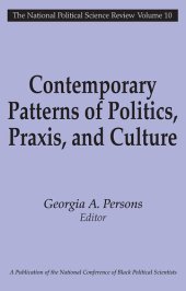 book Contemporary Patterns of Politics, Praxis, and Culture