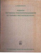 book Espaces Vectoriels  Pseudotopologiques et Théorie des Distributions