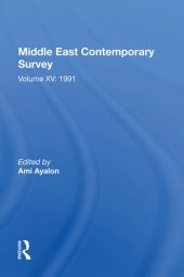 book Middle East Contemporary Survey, Volume XV: 1991