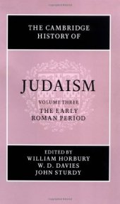 book The Cambridge History of Judaism: Volume 3, The Early Roman Period