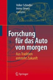 book Forschung für das Auto von morgen: Aus Tradition entsteht Zukunft