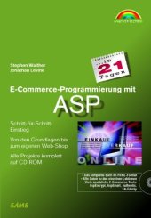 book E-Commerce-Programmierung mit ASP in 21 Tagen . Schritt-für-Schritt-Einstieg