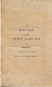 book The History of the Thirty Years War in Germany