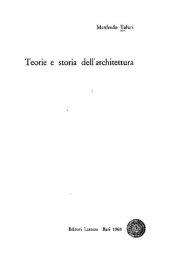 book Teorie e storia dell'architettura