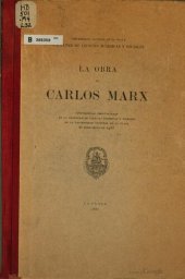 book La obra de Carlos Marx