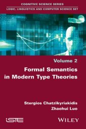 book Formal Semantics in Modern Type Theories