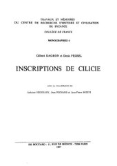 book Inscriptions de Cilicie