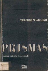 book Prismas: crítica cultural e sociedade