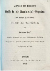 book Alexander von Humboldts Reise in die Äquinoctial-Gegenden des neuen Kontinents