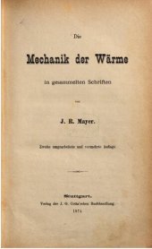 book Die Mechanik der Wärme in gesammelten Schriften