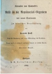 book Alexander von Humboldts Reise in die Äquinoctial-Gegenden des neuen Kontinents