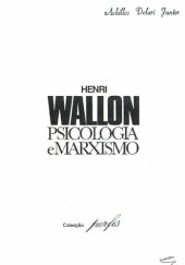 book Henri Wallon. Psicologia e marxismo