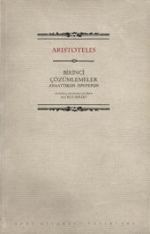 book Birinci Çözümlemeler