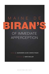 book Maine de Biran's 'Of Immediate Apperception'