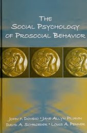 book The Social Psychology of Prosocial Behavior