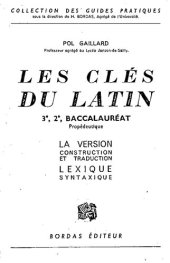 book Les clés du latin