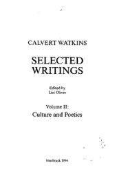 book Selected Writings II- Culture and Poetics