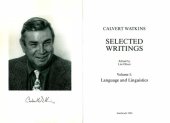 book Selected Writings I- Language and Linguistics