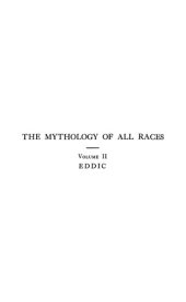 book The Mythology of All Races 2 : Eddic