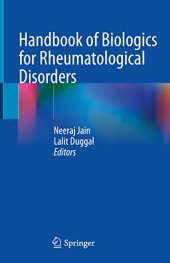 book Handbook of Biologics for Rheumatological Disorders