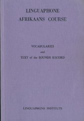 book Linguaphone Afrikaans Course: Vocabularies and Text of the Sounds record