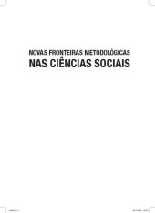 book Novas fronteiras metodológicas nas ciências sociais