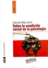 book Sobre la condición social de la psicología