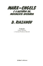 book Marx-Engels e a história do movimento operário